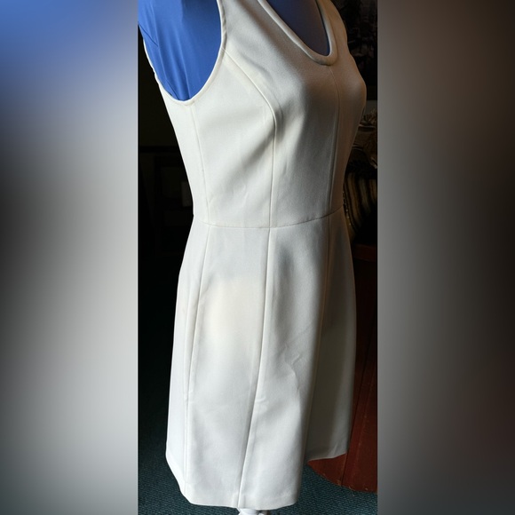 J Crew Ivory Scoop Neck Sleeveless Sheath Knee Length Dress Size 4 NWT - Picture 5 of 8